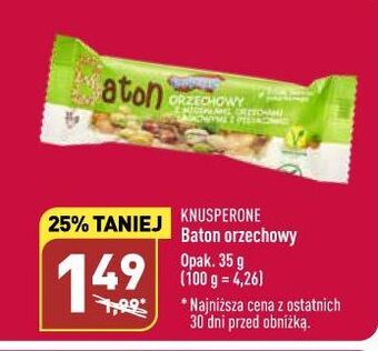 ALDI Baton z migdałami orzechami laskowymi i pistacjami knusperone oferta