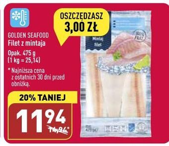 Mintaj filety bez skóry golden seafood