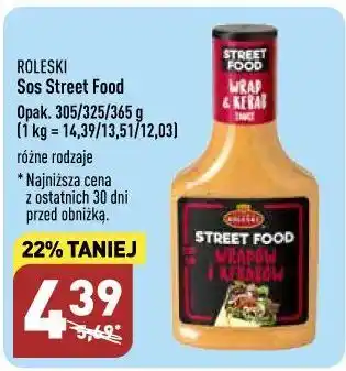 ALDI Sos do wrapów i kebabów roleski street food oferta