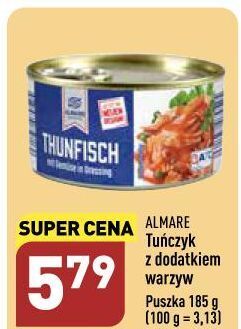 ALDI Tuńczyk kawałki w pikantnym dressingu almare seafood oferta