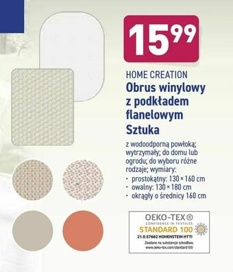 ALDI Obrus winylowy z podkładem flanelowym oferta