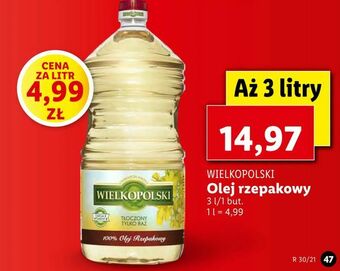 Lidl Olej rzepakowy oferta