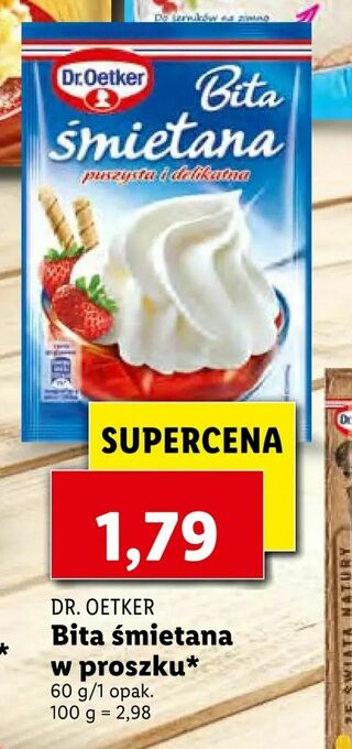 Lidl Bita śmietana w proszku oferta