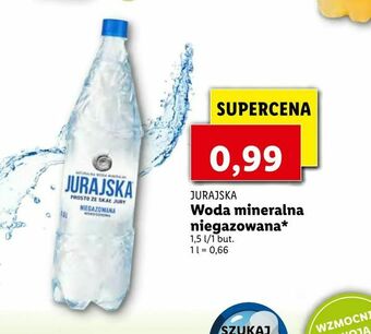 Lidl Woda mineralna niegazowana oferta