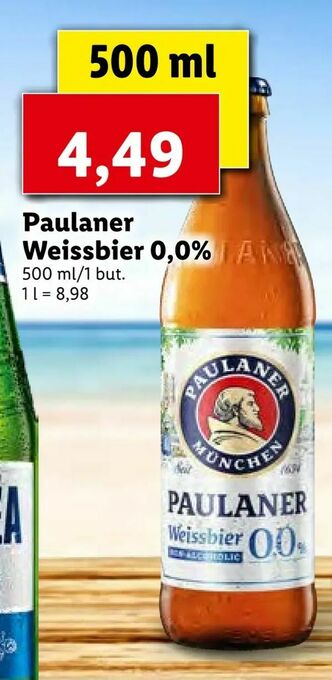 Lidl Paulaner Weissbier 0,0% oferta