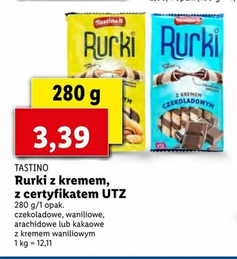 Lidl Rurki z kremem, z certyfikatem utz oferta