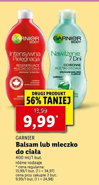 Lidl Balsam lub mleczko do ciała oferta