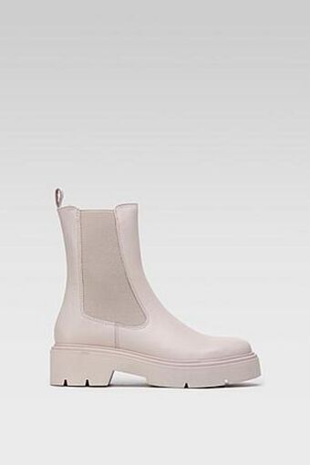 CCC Botki gino rossi rst-gallie-06 beżowygino rossi - skórzane botki pastelowe oferta