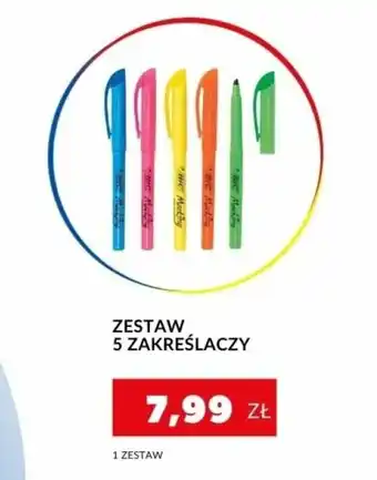 Lidl Zestaw 5 zakreślaczy oferta