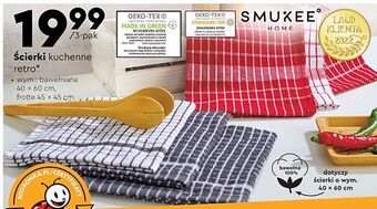 Biedronka Ścierka kuchenna 40 x 60 cm smukee home oferta