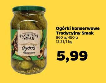 Netto Ogórki konserwowe tradycyjny smak oferta