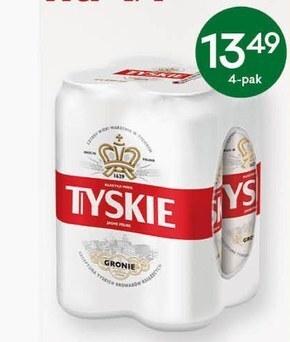 Groszek Tyskie piwo jasne 2 l (4 x 0,5 l) oferta
