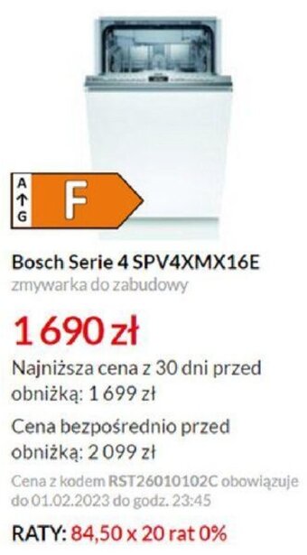 RTV EURO AGD Bosch Serie 4 SPV4XMX16E oferta