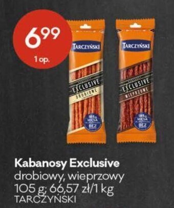 Groszek Tarczyński Kabanosy Exclusive drobiowy, wieprzowy 105g oferta
