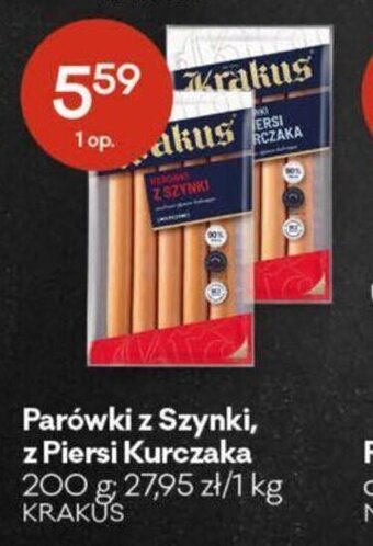 Groszek Krakus Parówki z szynki z Piersi Kurczaka 200g oferta