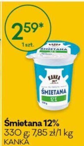 Groszek Kanka Śmietana 12% 330g oferta