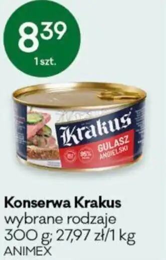 Groszek Animex Konserwa Krakus 300g, wybrane rodzaje oferta