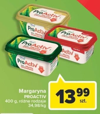 Carrefour Flora Proactiv Margaryna 400g, różne rodzaje oferta