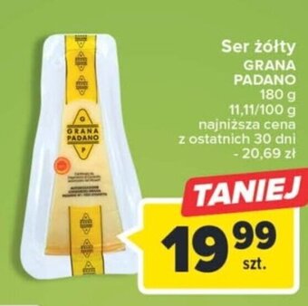 Carrefour Grana Padano Ser żółty 180g oferta