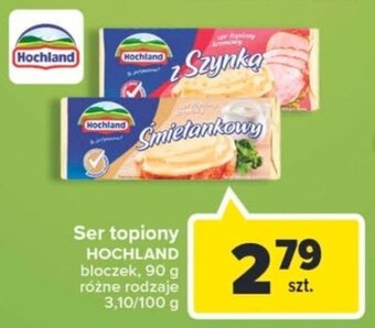 Carrefour Hochland Ser topiony bloczek, 90g, różne rodzaje oferta