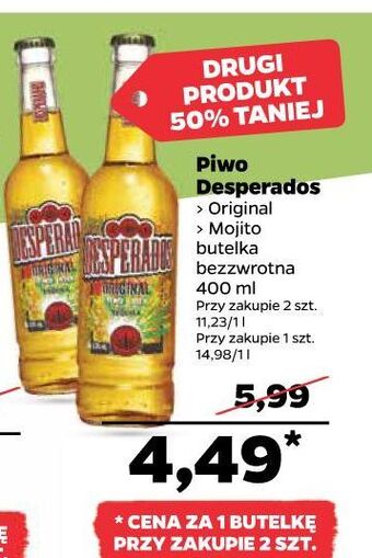 Netto Piwo desperados mojito oferta