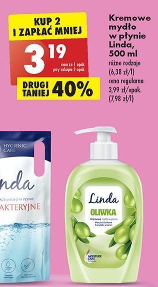 Biedronka Mydło w płynie oliwka linda oferta