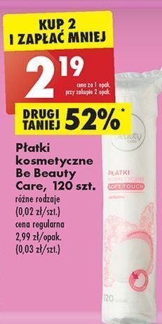 Biedronka Płatki kosmetyczne soft touch be beauty care oferta