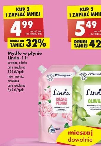 Biedronka Mydło w płynie róża i peonia linda oferta