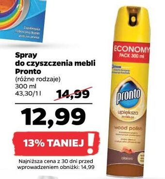 Netto Spray do mebli classic pronto wood polish oferta