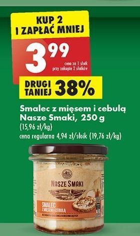 Biedronka Smalec z mięsem i cebulą nasze smaki oferta