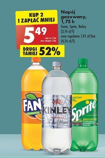 Biedronka Napój tonic water kinley oferta