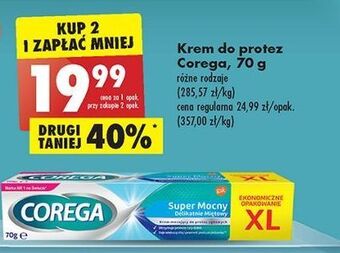 Biedronka Krem mocujący do protez delikatnie miętowy corega super mocny oferta