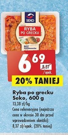 Biedronka Ryba po grecku seko oferta