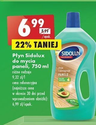 Biedronka Płyn do mycia paneli z olejkiem awokado sidolux expert oferta