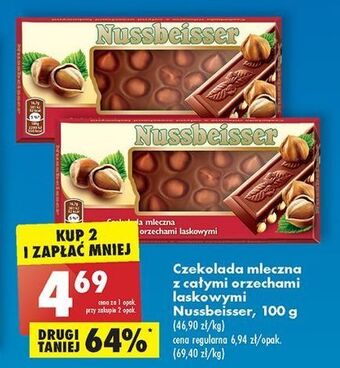 Biedronka Czekolada mleczna z całymi orzechami alpen gold nussbeisser oferta