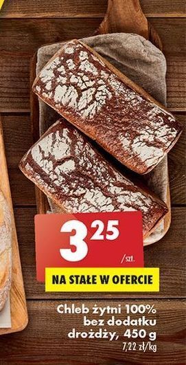 Biedronka Chleb żytni bez drożdży oferta