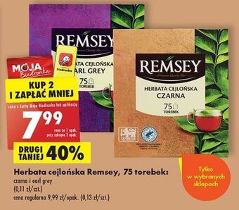 Biedronka Herbata ceylon remsey oferta
