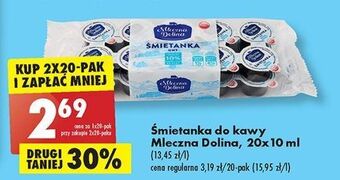 Biedronka Śmietanka do kawy mleczna dolina oferta