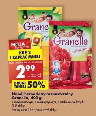 Biedronka Napój herbaciany cytrynowy granella oferta