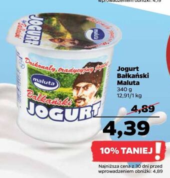 Netto Jogurt naturalny bałkański maluta oferta
