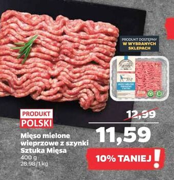 Netto Mięso mielone wieprzowe sztuka mięsa netto oferta