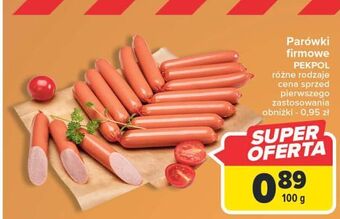 Carrefour Parówki firmowe pekpol oferta