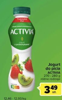 Carrefour Express Jogurt truskawka-kiwi danone activia oferta