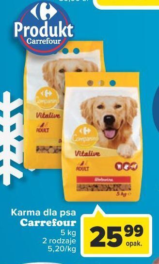 Carrefour Karma dla psa wołowina carrefour companino oferta