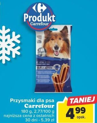 Carrefour Przysmak dla psa triple action carrefour oferta