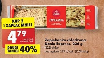 Biedronka Zapiekanka z pieczarkami i smażonym serem mozzarella danie express oferta