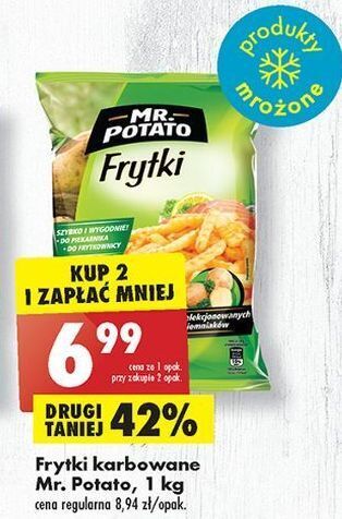 Biedronka Frytki karbowane mr. potato oferta