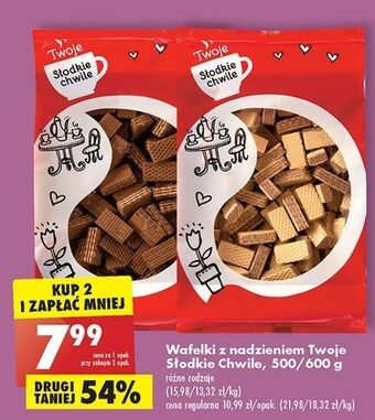 Biedronka Wafelki z nadzieniem twoje słodkie chwile oferta