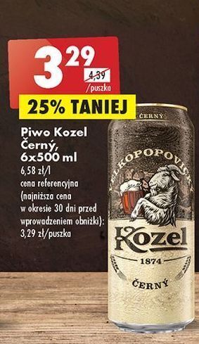 Biedronka Piwo kozel cerny oferta