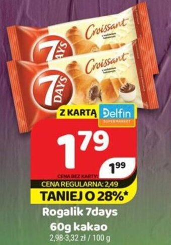 Delfin 7Days Rogalik 60g kakao oferta